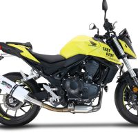 Exhaust compatible with Honda CB 750 Hornet 2023-2024, Albus Evo4, Homologated legal slip-on exhaust including removable db killer and link pipe