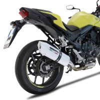Exhaust compatible with Honda CB 750 Hornet 2023-2024, Albus Evo4, Homologated legal slip-on exhaust including removable db killer and link pipe