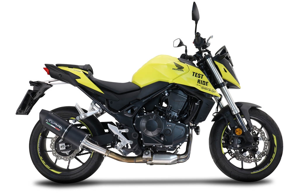 Esapament GPR compatibil cu Honda CB 750 Hornet  2023 Evacuare slip-on omologata, inclusiv db killer detașabil și cot de legătură,Furore Evo4 Nero