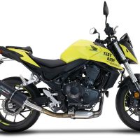 Esapament GPR compatibil cu Honda CB 750 Hornet  2023 Evacuare slip-on omologata, inclusiv db killer detașabil și cot de legătură,Furore Evo4 Nero