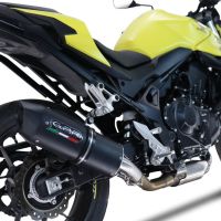 Esapament GPR compatibil cu Honda CB 750 Hornet  2023 Evacuare slip-on omologata, inclusiv db killer detașabil și cot de legătură,Furore Evo4 Nero