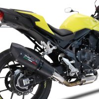 Esapament GPR compatibil cu Honda CB 750 Hornet  2023 Evacuare slip-on omologata, inclusiv db killer detașabil și cot de legătură,M3 Black Titanium