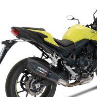 Esapament GPR compatibil cu Honda CB 750 Hornet  2023 Evacuare slip-on omologata, inclusiv db killer detașabil și cot de legătură,M3 Black Titanium