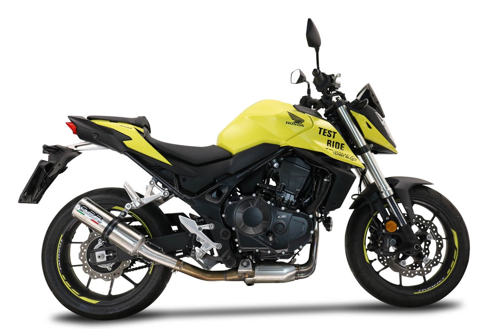 Esapament GPR compatibil cu Honda CB 750 Hornet  2023 Evacuare slip-on omologata, inclusiv db killer detașabil și cot de legătură,M3 Inox 