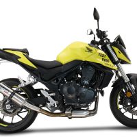 Esapament GPR compatibil cu Honda CB 750 Hornet  2023 Evacuare slip-on omologata, inclusiv db killer detașabil și cot de legătură,M3 Inox 