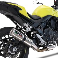 Esapament GPR compatibil cu Honda CB 750 Hornet  2023 Evacuare slip-on omologata, inclusiv db killer detașabil și cot de legătură,M3 Inox 