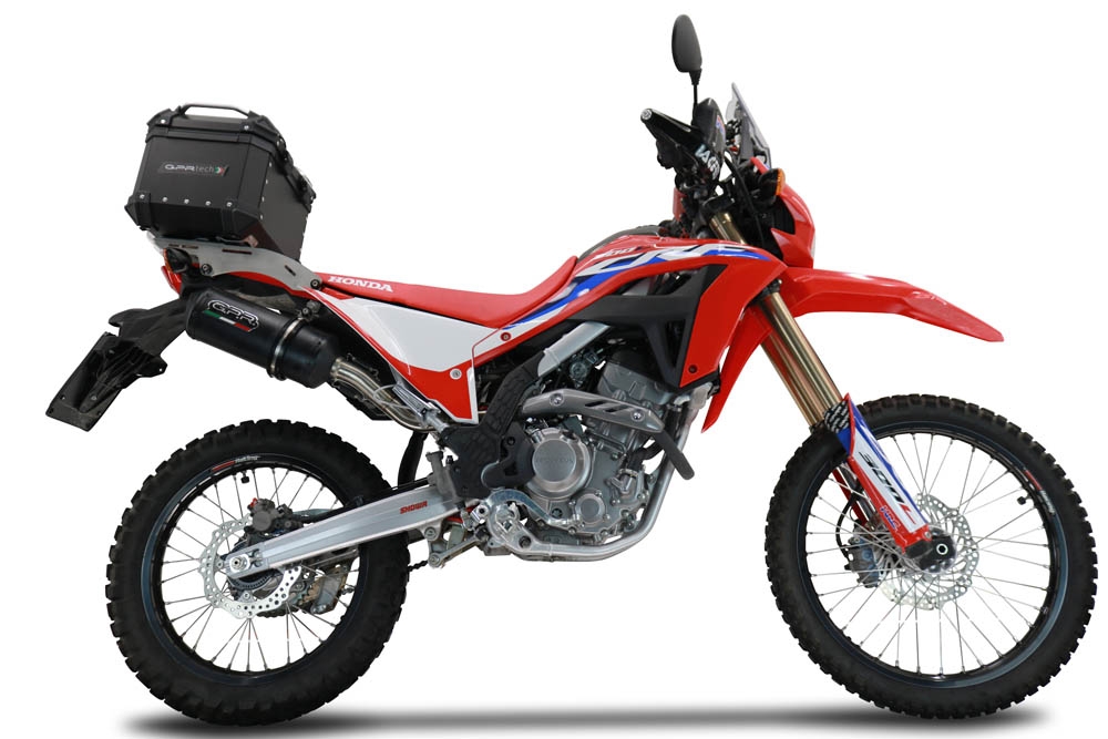 Top case GPR TECH  Honda Crf 300 L / Rally 2021/2024 e5 Zwart Topcase din aluminiu, culoare neagră, inclusiv portbagaj și placă specifică Capacitate 26 litri.