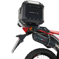 Top case GPR TECH  Honda Crf 300 L / Rally 2021/2024 e5 Zwart Topcase din aluminiu, culoare neagră, inclusiv portbagaj și placă specifică Capacitate 26 litri.