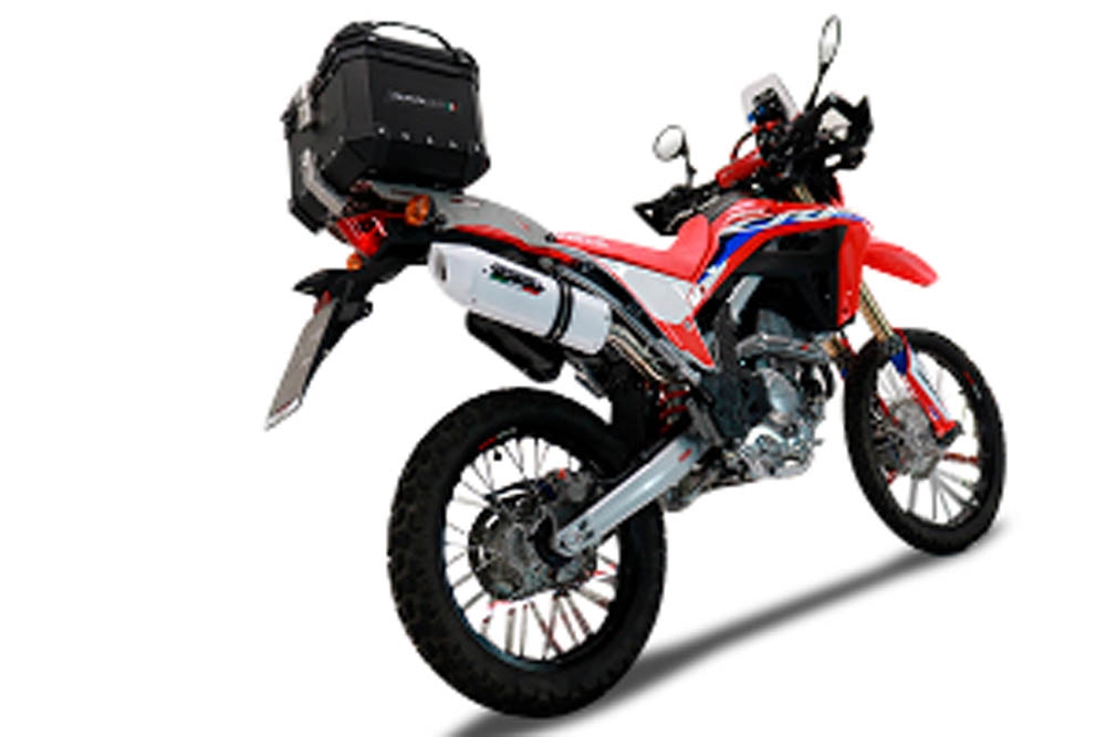 Top case GPR TECH  Honda Crf 300 L / Rally 2021/2024 e5 Zwart Topcase din aluminiu, culoare neagră, inclusiv portbagaj și placă specifică Capacitate 26 litri.