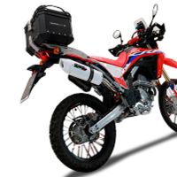 Top case GPR TECH  Honda Crf 300 L / Rally 2021/2024 e5 Zwart Topcase din aluminiu, culoare neagră, inclusiv portbagaj și placă specifică Capacitate 26 litri.