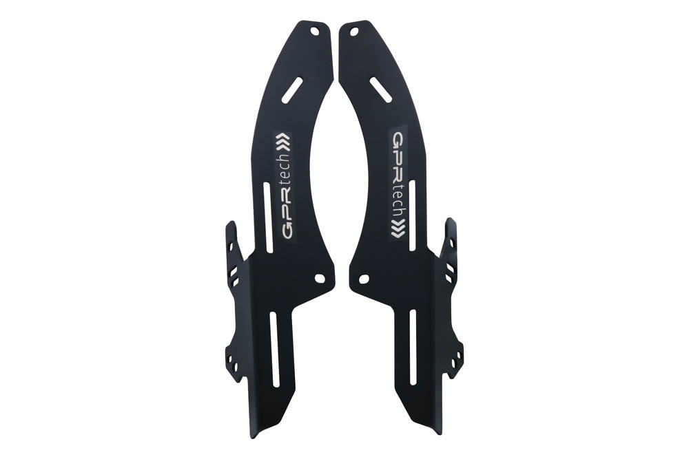 arka raf GPR TECH ile uyumlu  Honda Crf 300 L / Rally 2021/2024 e5 Zwart Portbagaj de plafon specific Top Case ALPITECH 35 LT Inclusiv portbagaj de plafon din aluminiu negru
