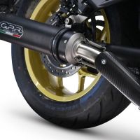 Esapament GPR compatibil cu Honda Cmx 1100 Rebel 2021 Evacuare slip-on omologata, inclusiv db killer detașabil și cot de legătură,M3 Black Titanium