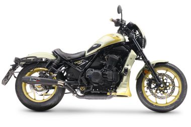 Esapament GPR compatibil cu Honda Cmx 1100 Rebel 2021 Evacuare slip-on omologata, inclusiv db killer detașabil și cot de legătură,Ultracone Nero