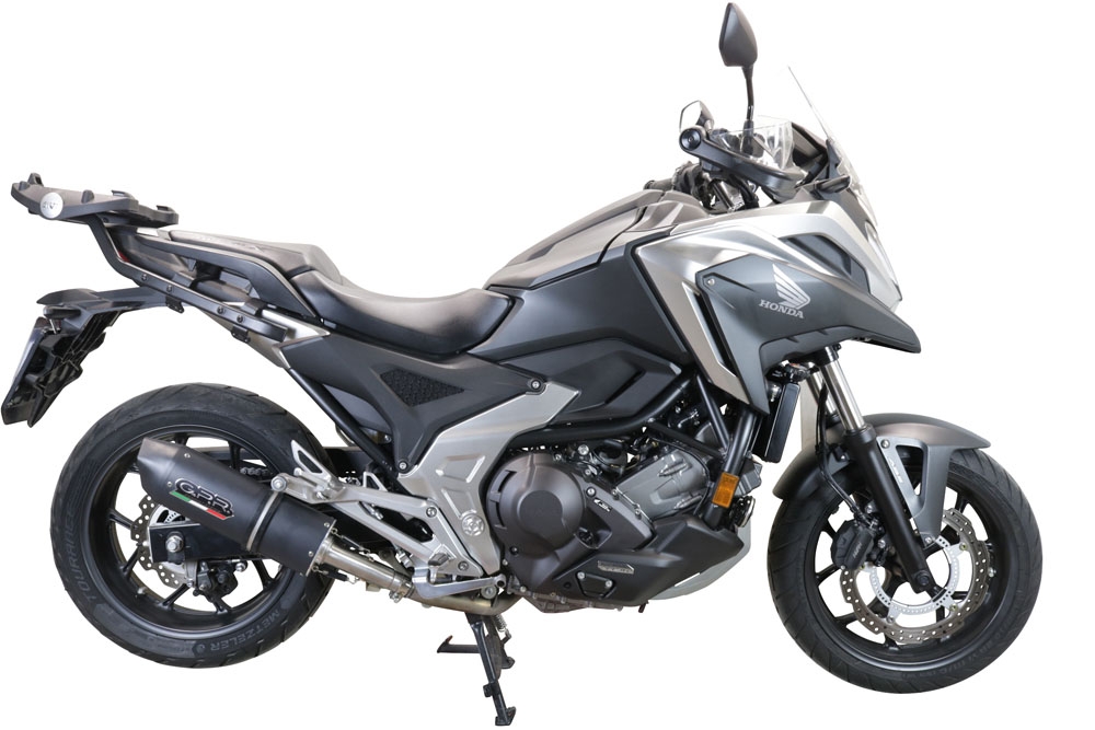 Esapament GPR compatibil cu Honda Nc 750 X - S Dct  2017 Evacuare slip-on omologata, inclusiv db killer detașabil și cot de legătură,Furore Evo4 Nero