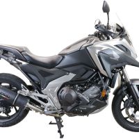 Esapament GPR compatibil cu Honda Nc 750 X - S Dct  2017 Evacuare slip-on omologata, inclusiv db killer detașabil și cot de legătură,Furore Evo4 Nero