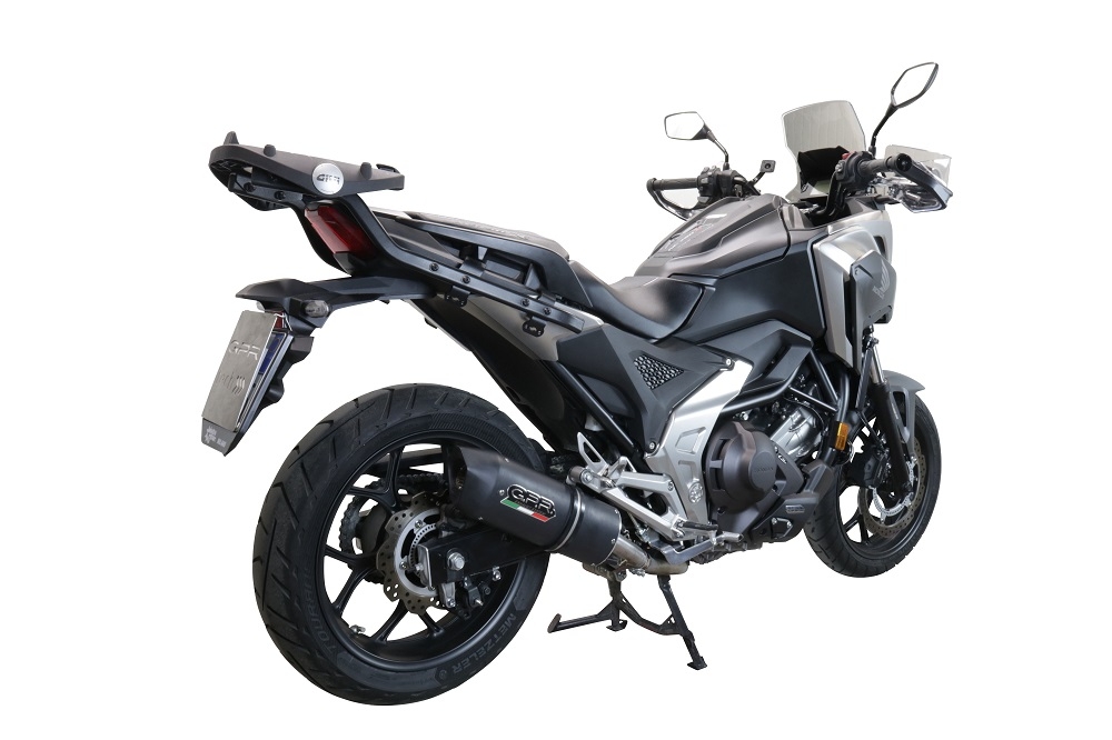 Esapament GPR compatibil cu Honda Nc 750 X - S Dct  2017 Evacuare slip-on omologata, inclusiv db killer detașabil și cot de legătură,Furore Evo4 Nero
