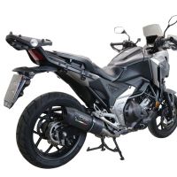 Esapament GPR compatibil cu Honda Nc 750 X - S Dct  2017 Evacuare slip-on omologata, inclusiv db killer detașabil și cot de legătură,Furore Evo4 Nero