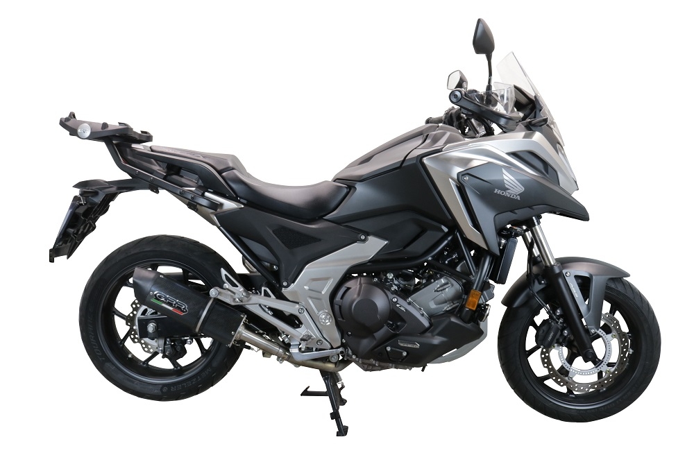 Esapament GPR compatibil cu Honda Nc 750 X - S Dct  2021 Evacuare slip-on omologata, inclusiv db killer detașabil și cot de legătură,Furore Evo4 Poppy