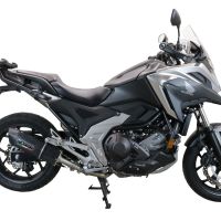 Esapament GPR compatibil cu Honda Nc 750 X - S Dct  2021 Evacuare slip-on omologata, inclusiv db killer detașabil și cot de legătură,Furore Evo4 Poppy