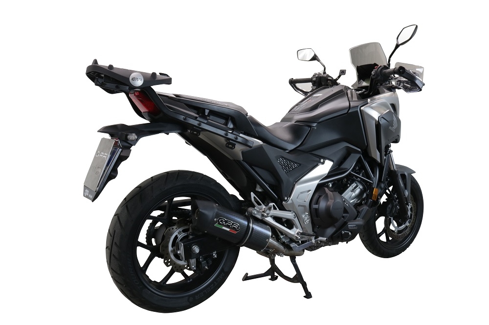 Esapament GPR compatibil cu Honda Nc 750 X - S Dct  2021 Evacuare slip-on omologata, inclusiv db killer detașabil și cot de legătură,Furore Evo4 Poppy