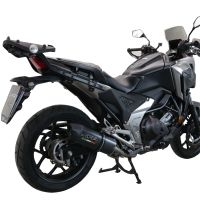 Esapament GPR compatibil cu Honda Nc 750 X - S Dct  2021 Evacuare slip-on omologata, inclusiv db killer detașabil și cot de legătură,Furore Evo4 Poppy