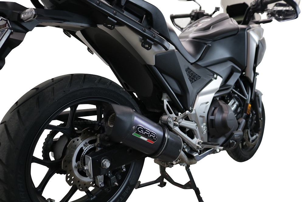 Esapament GPR compatibil cu Honda Nc 750 X - S Dct  2021 Evacuare slip-on omologata, inclusiv db killer detașabil și cot de legătură,Furore Evo4 Poppy