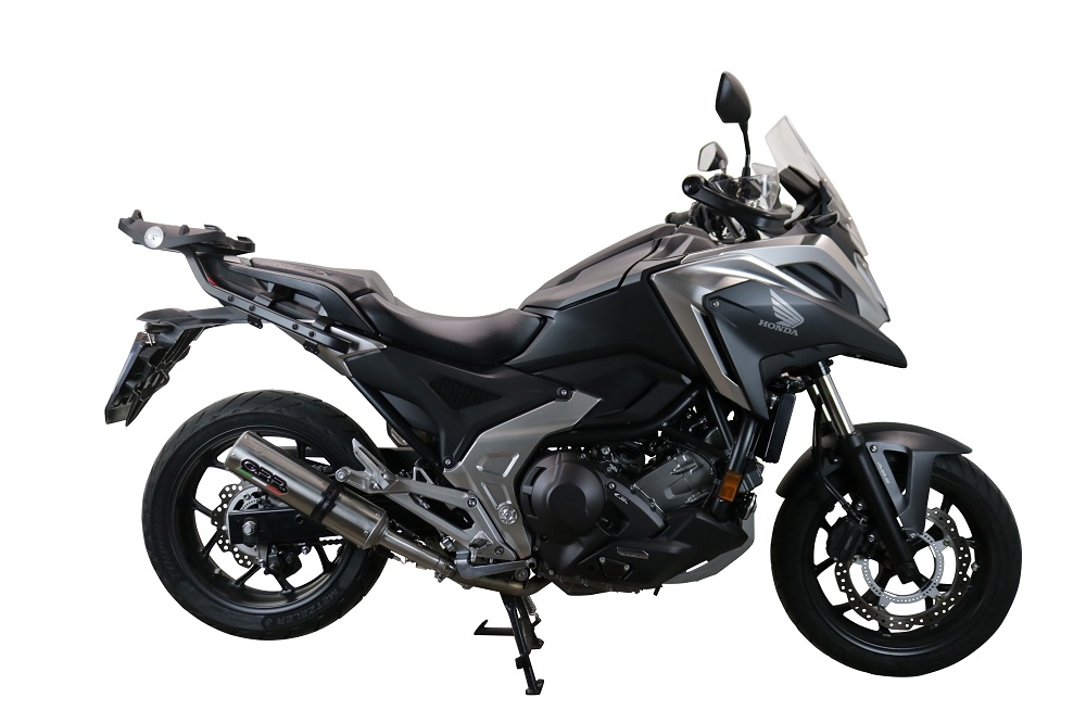 Esapament GPR compatibil cu Honda Nc 700 X - S Dct  2012 Evacuare slip-on omologata, inclusiv db killer detașabil și cot de legătură,M3 Inox 