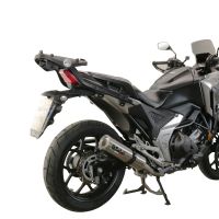 Esapament GPR compatibil cu Honda Nc 700 X - S Dct  2012 Evacuare slip-on omologata, inclusiv db killer detașabil și cot de legătură,M3 Inox 