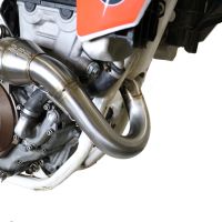 Exhaust compatible with Ktm SX-F 250 Factory EDITION 2015-2017, Pentacross Inox, Racing full system exhaust, including removable db killer/spark arrestor