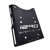 GPR TECH ile uyumlu  Ktm Lc 8 1290 Super Adventure R/S 2021/2024 e5 Zwart Placă de montare specifică pentru Top Case ALPITECH 55 LT compatibil cu portbagajul original, fabricat din oțel inoxidabil cu 4 puncte de ancorare