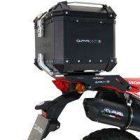 Top case GPR TECH  Honda Crf 300 L / Rally 2021/2024 e5 Zwart Topcase din aluminiu, culoare neagră, inclusiv portbagaj și placă specifică Capacitate 26 litri.
