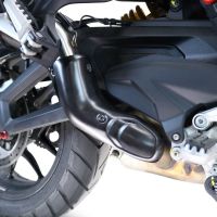 Esapament GPR compatibil cu Ducati Multistrada V4 Rally 2023 Evacuare slip-on omologata, inclusiv db killer detașabil și cot de legătură,Dual Poppy