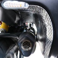 Esapament GPR compatibil cu Ducati Multistrada V4 - S 2022 Evacuare slip-on omologata, inclusiv db killer detașabil și cot de legătură,Furore Evo4 Poppy