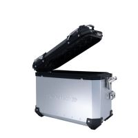 GPR TECH Uyumlu  BMW R 1300 GS Adventure 2023/2025 Zilver Pereche de cufere laterale din aluminiu, culoare argintie, cu suport specific pentru geantă Capacitate 38 litri + 38 litri.