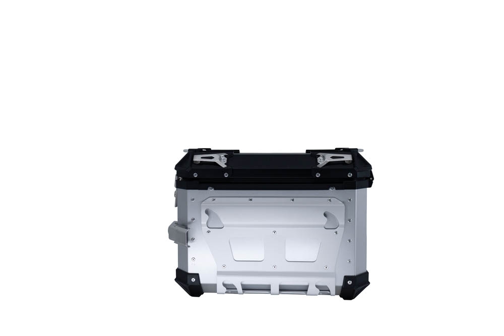 GPR TECH Uyumlu  Bmw F 800 Gs 2024/2025 e5 Zilver Pereche de cutii laterale din aluminiu cu partea dreaptă conturată, culoare argintie, cu suport specific pentru geantă Capacitate 38 litri + 32 litri.