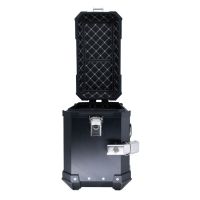 GPR TECH compatible with  Ktm SMT 890 2023/2024 e5 GPR TECH Pair of side cases aluminum made with contoured right side, black color with specific pannier holder Capacity 38 LT. + 32 LT.