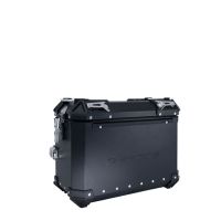 GPR TECH compatible with  Ktm SMT 890 2023/2024 e5 GPR TECH Pair of side cases aluminum made with contoured right side, black color with specific pannier holder Capacity 38 LT. + 32 LT.
