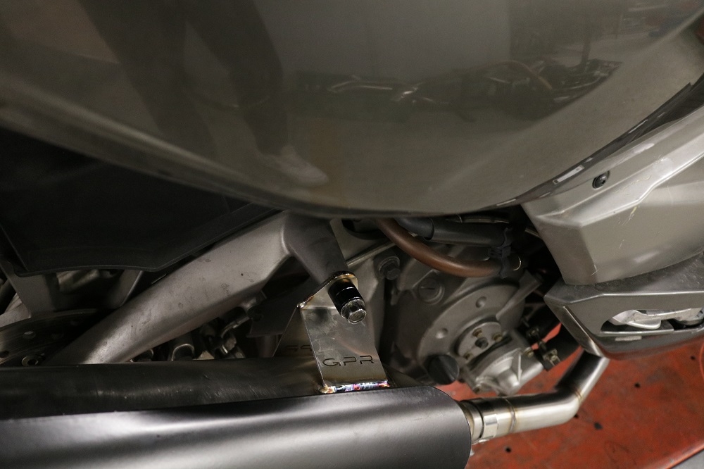 Exhaust compatible with Quadro 350 S 2012-2016, Power Bomb, Homologated legal silencer exhaust including removable db killer, and catalyst