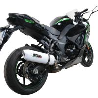 Esapament GPR compatibil cu Kawasaki Ninja 1000 Sx 2020 Evacuare slip-on omologata, inclusiv db killer detașabil și cot de legătură,Albus Evo4