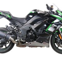 Esapament GPR compatibil cu Kawasaki Ninja 1000 Sx 2021 Evacuare slip-on omologata, inclusiv db killer detașabil și cot de legătură,Furore Evo4 Nero