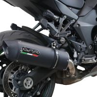 Esapament GPR compatibil cu Kawasaki Ninja 1000 Sx 2021 Evacuare slip-on omologata, inclusiv db killer detașabil și cot de legătură,Furore Evo4 Nero