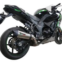 Esapament GPR compatibil cu Kawasaki Ninja 1000 Sx 2021 Evacuare slip-on de curse, inclusiv cot de legătură,New Grand Prix Evo Titanium