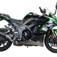 Esapament GPR compatibil cu Kawasaki Ninja 1000 Sx 2021 Evacuare slip-on omologata, inclusiv db killer detașabil și cot de legătură,M3 Black Titanium