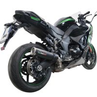 Esapament GPR compatibil cu Kawasaki Ninja 1000 Sx 2021 Evacuare slip-on omologata, inclusiv db killer detașabil și cot de legătură,M3 Black Titanium