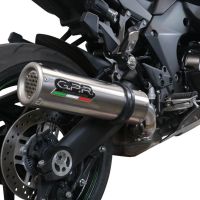 Esapament GPR compatibil cu Kawasaki Ninja 1000 Sx 2020 Evacuare slip-on omologata, inclusiv db killer detașabil și cot de legătură,M3 Inox 