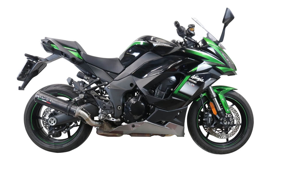 Exhaust compatible with Kawasaki Ninja 1000 Sx 2021-2024, M3 Poppy , Racing slip-on exhaust including link pipe