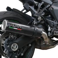 Exhaust compatible with Kawasaki Ninja 1000 Sx 2021-2024, M3 Poppy , Racing slip-on exhaust including link pipe