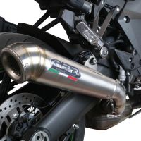 Esapament GPR compatibil cu Kawasaki Ninja 1000 Sx 2021 Evacuare slip-on omologata, inclusiv db killer detașabil și cot de legătură,Powercone Evo