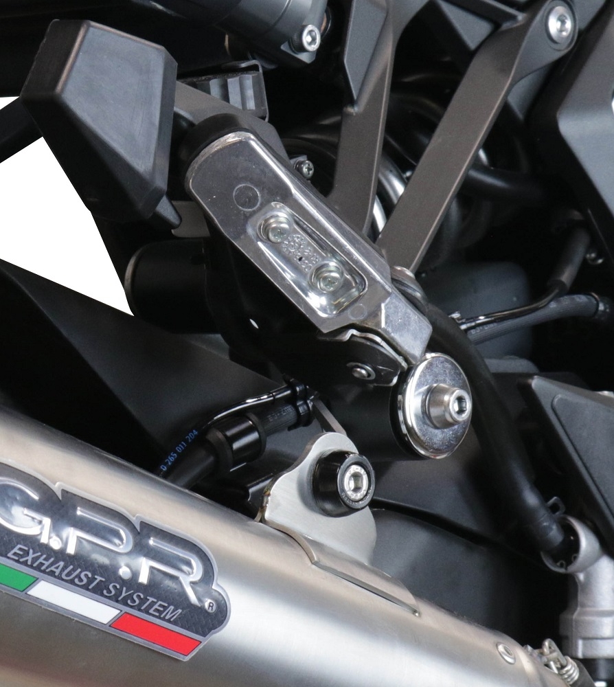 Esapament GPR compatibil cu Kawasaki Ninja 1000 Sx 2021 Evacuare slip-on omologata, inclusiv db killer detașabil și cot de legătură,Powercone Evo