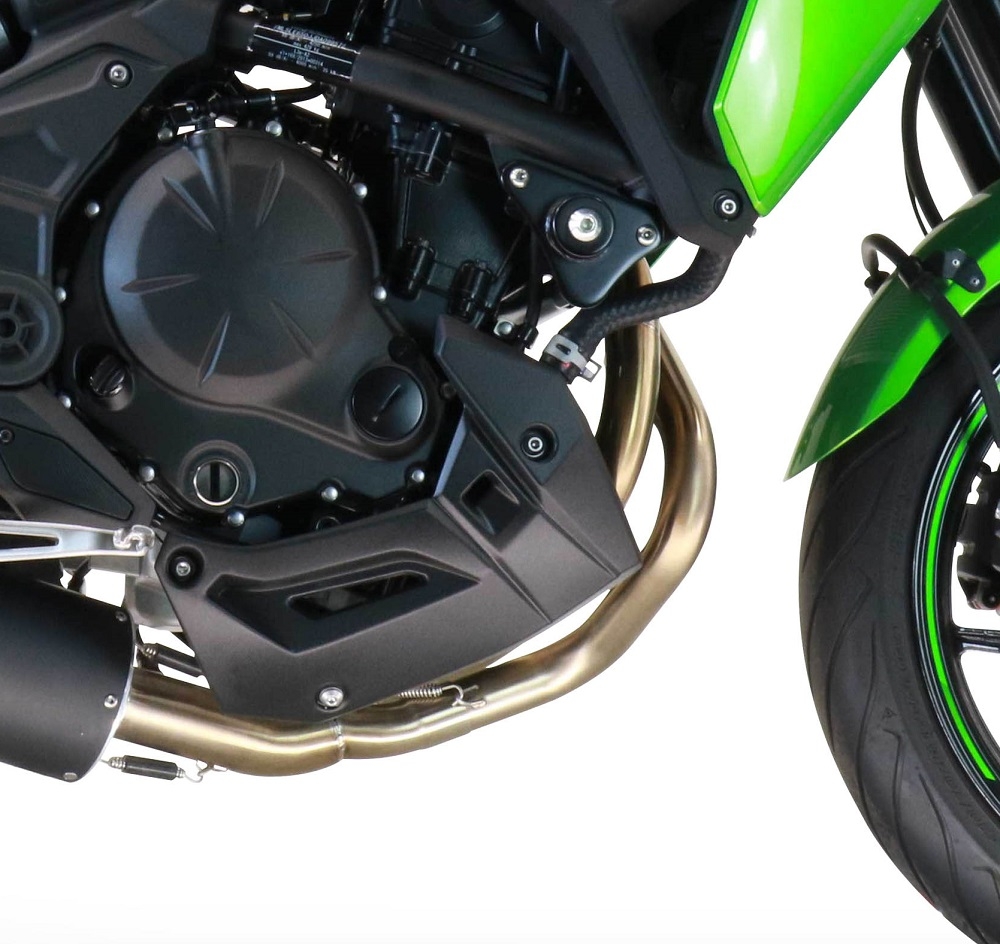Esapament GPR compatibil cu Kawasaki Versys 650 2021 Sistem complet de evacuare de curse, inclusiv db killer/parascântei detașabil,M3 Black Titanium
